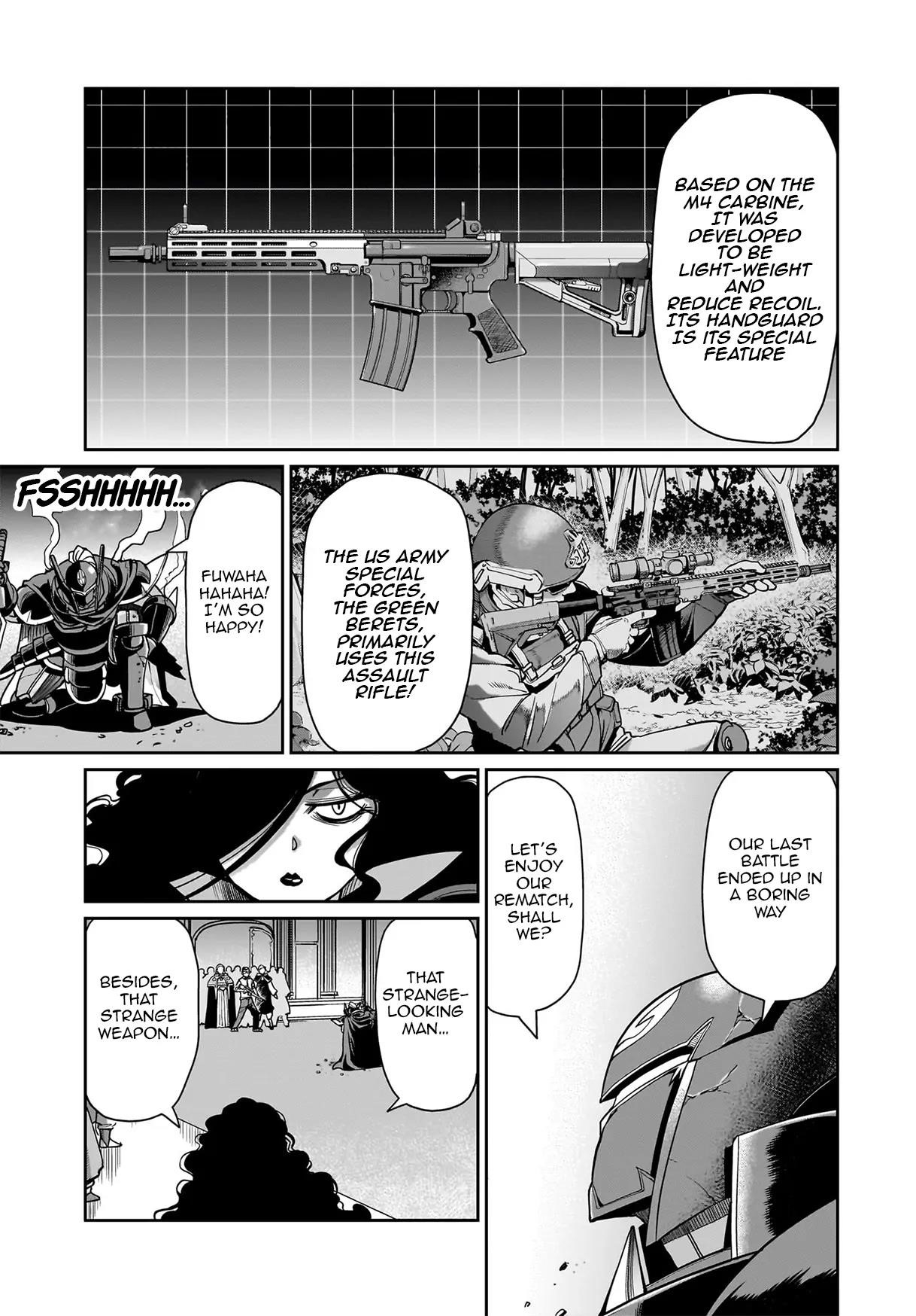 The gunner’s life of a middle-aged man summoned to another world and armed with a rifle: an airsoft addicted salaryman returns to the alternative world after work Chapter 48 - Page 5