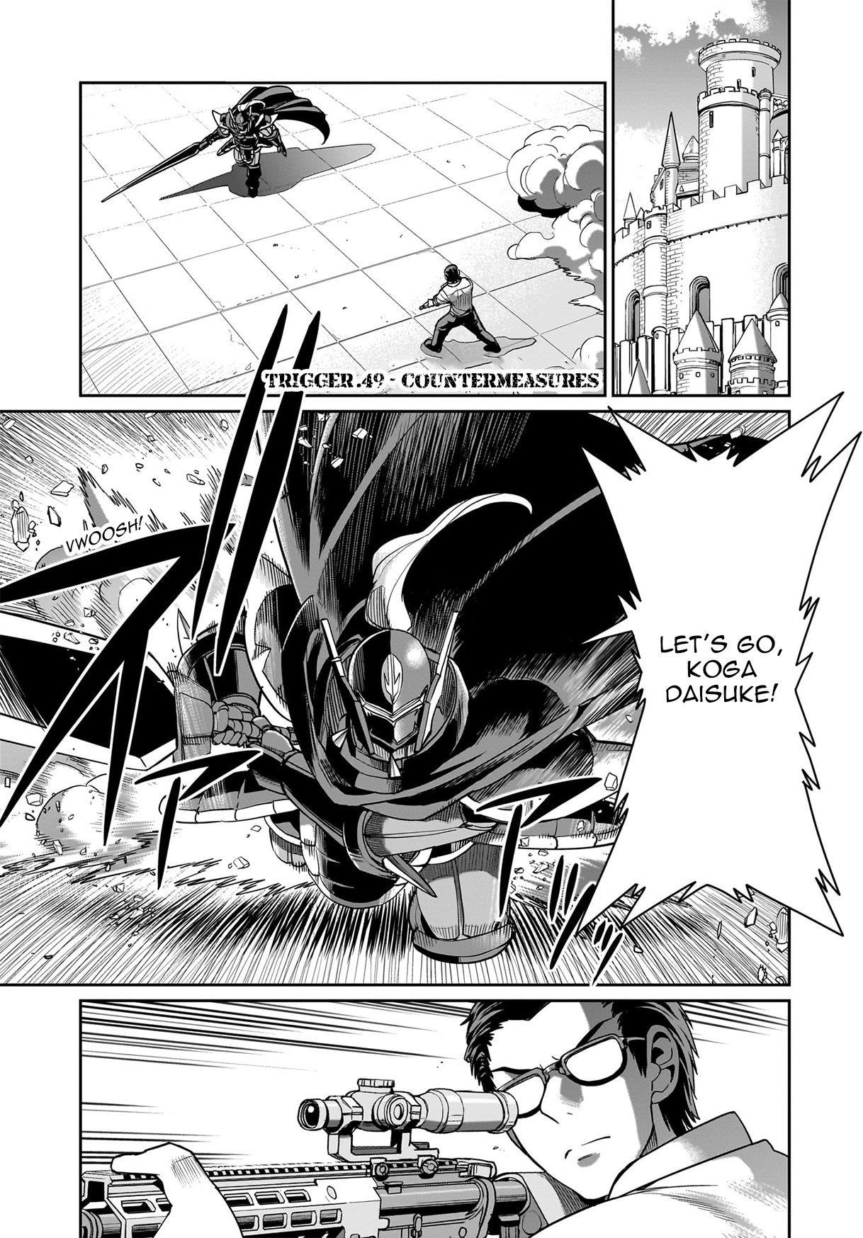 The gunner’s life of a middle-aged man summoned to another world and armed with a rifle: an airsoft addicted salaryman returns to the alternative world after work Chapter 49 - Page 2