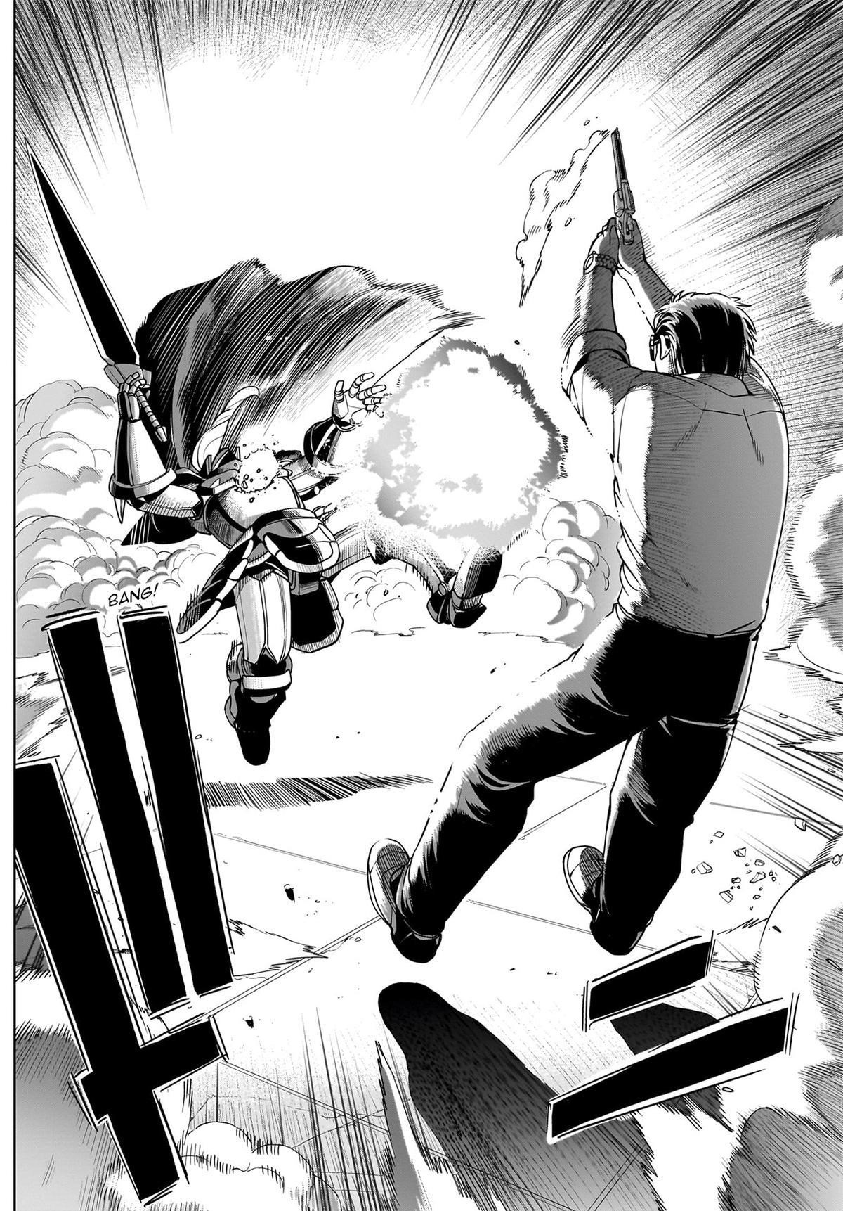 The gunner’s life of a middle-aged man summoned to another world and armed with a rifle: an airsoft addicted salaryman returns to the alternative world after work Chapter 50 - Page 18