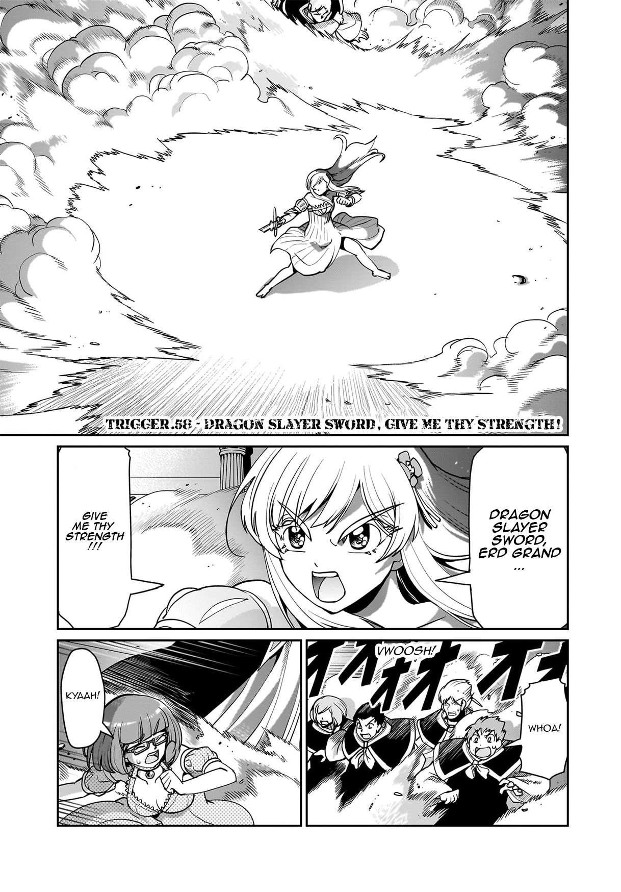 The gunner’s life of a middle-aged man summoned to another world and armed with a rifle: an airsoft addicted salaryman returns to the alternative world after work Chapter 58 - Page 1