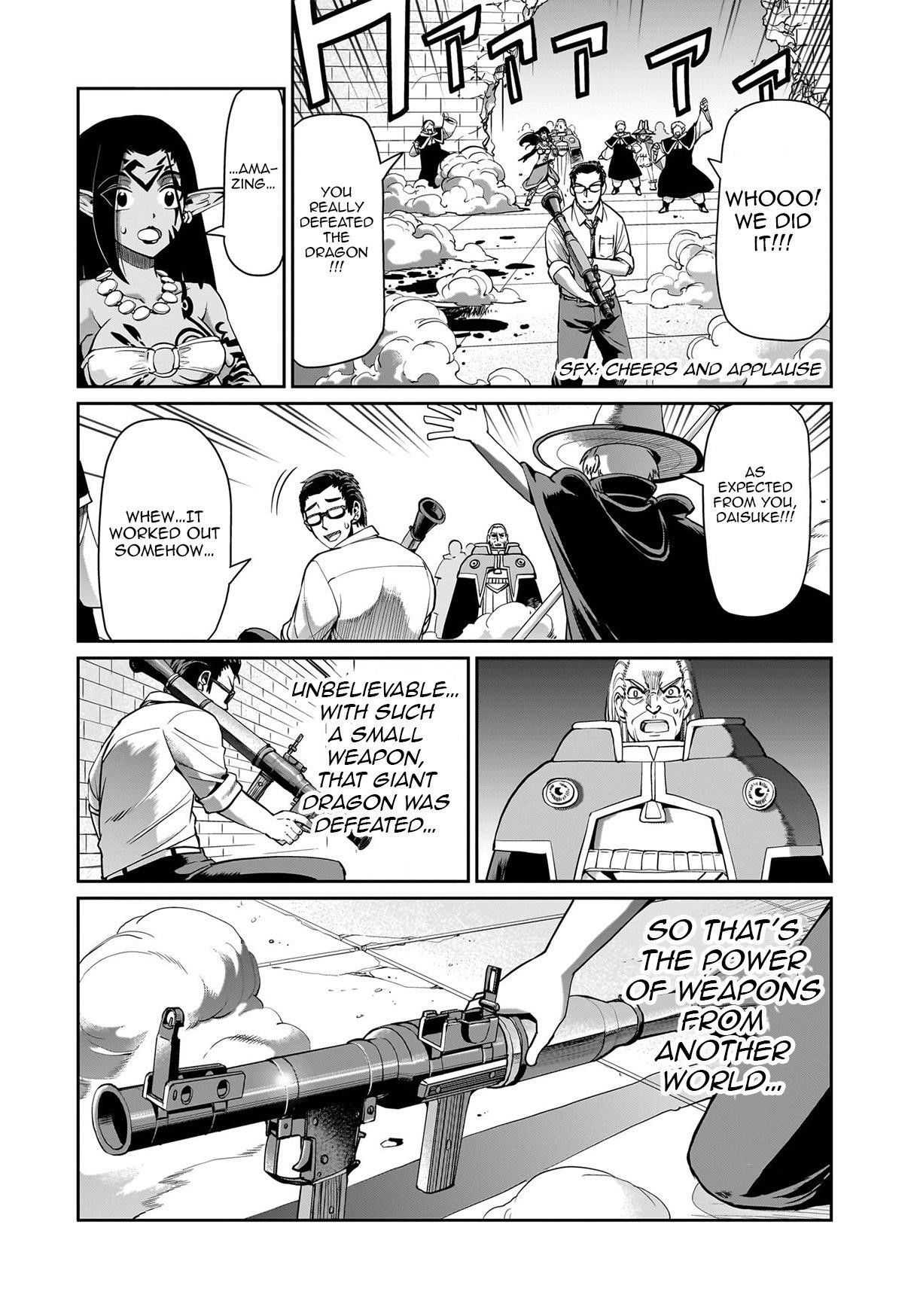 The gunner’s life of a middle-aged man summoned to another world and armed with a rifle: an airsoft addicted salaryman returns to the alternative world after work Chapter 60 - Page 18