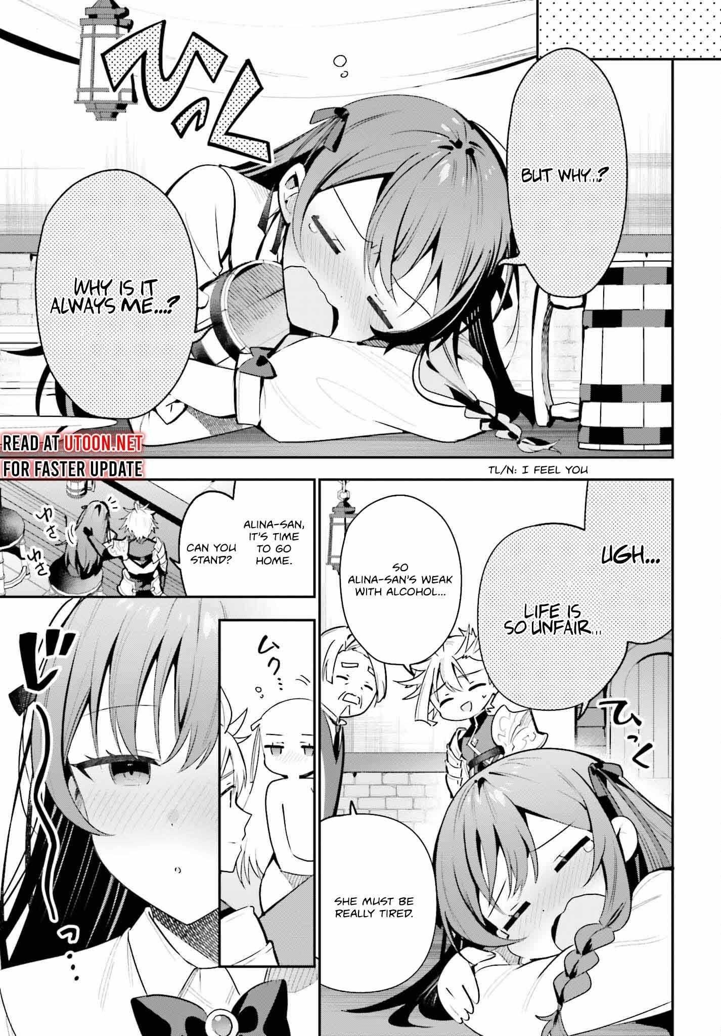 I’m the guild receptionist, but since I don’t want to work overtime, I think I’ll just solo the boss Chapter 31 - Page 13