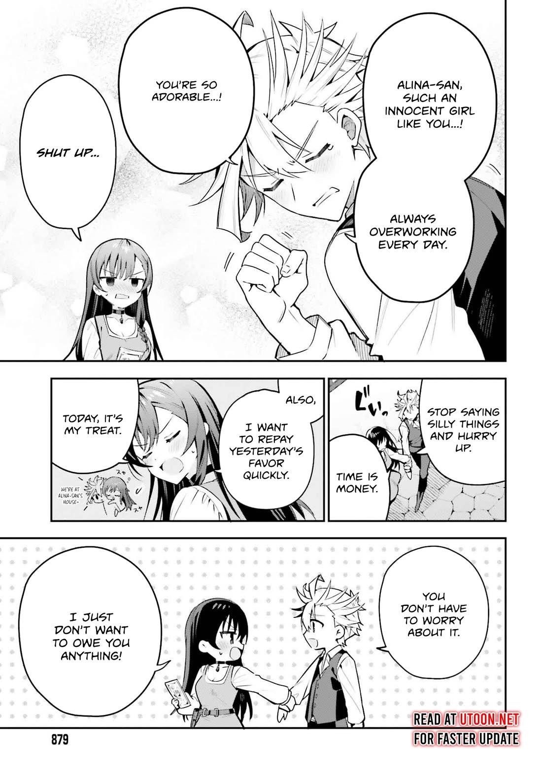 I’m the guild receptionist, but since I don’t want to work overtime, I think I’ll just solo the boss Chapter 32 - Page 5