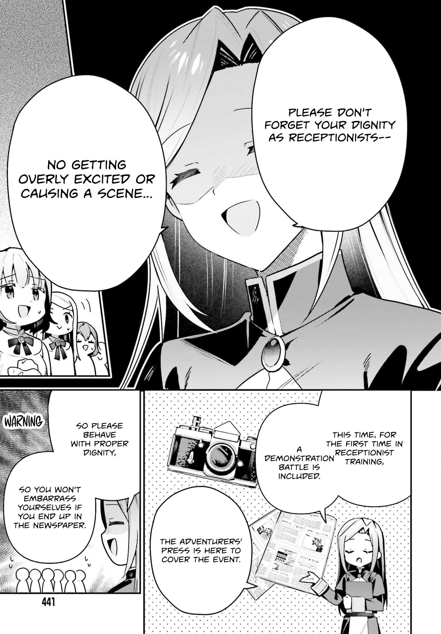 I’m the guild receptionist, but since I don’t want to work overtime, I think I’ll just solo the boss Chapter 42 - Page 12