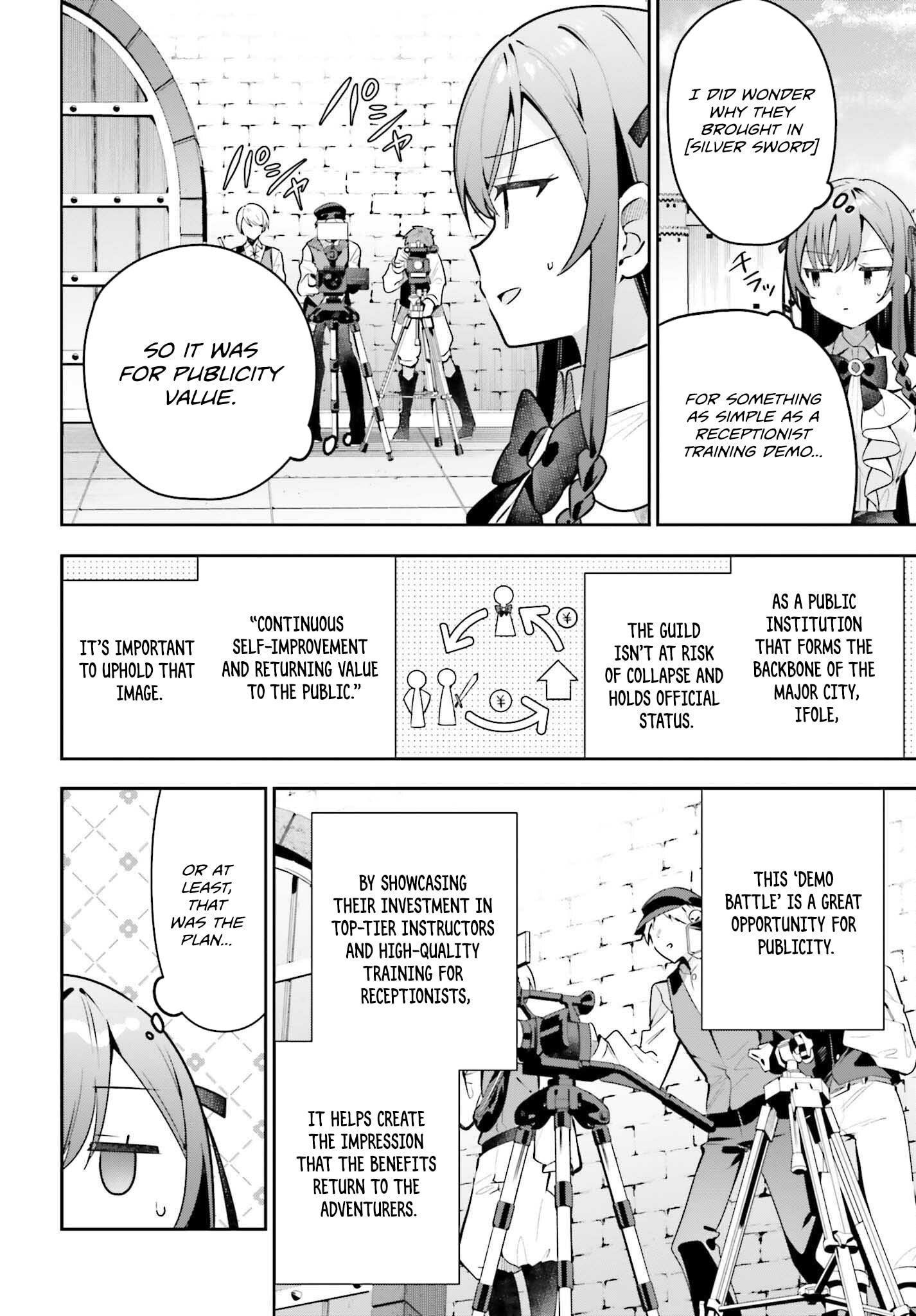 I’m the guild receptionist, but since I don’t want to work overtime, I think I’ll just solo the boss Chapter 42 - Page 15