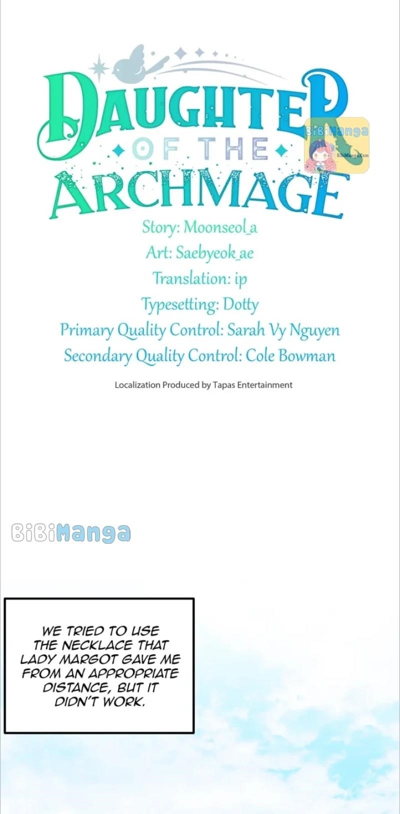 The Archmage’s Daughter Chapter 190 - Page 1