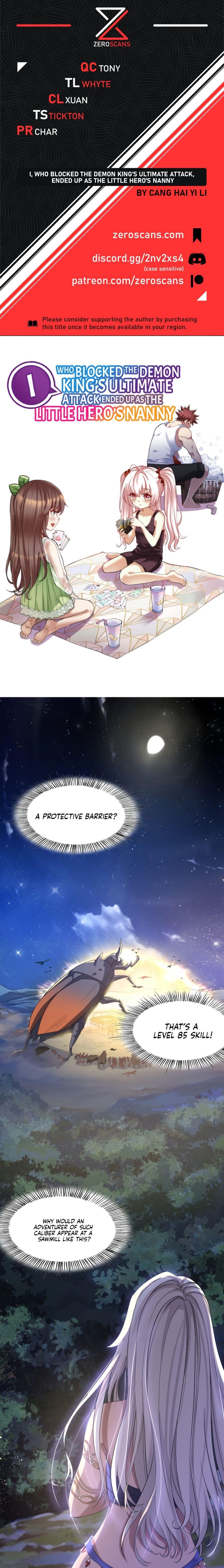 I, Who Blocked the Demon King’s Ultimate Attack, Ended up as the Little Hero’s Nanny! Chapter 8 - Page 1