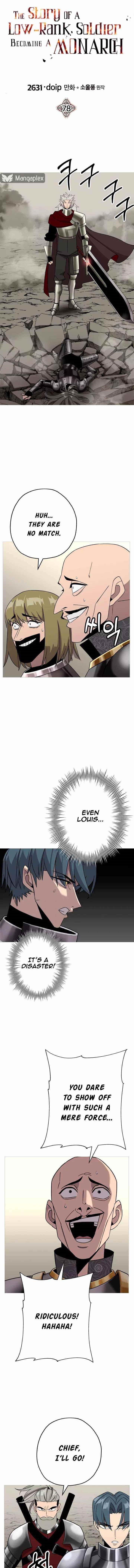 The Story of a Low-Rank Soldier Becoming a Monarch Chapter 78 - Page 1