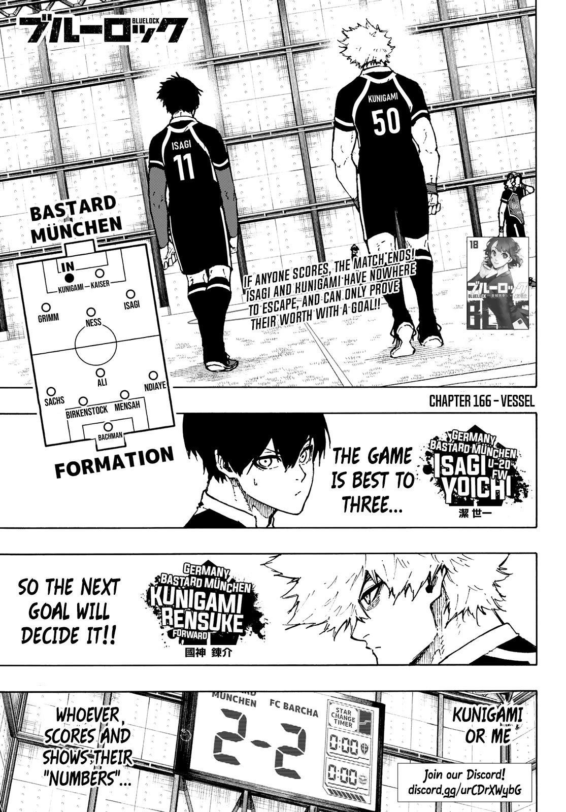 Blue Lock Chapter 166 - Page 1
