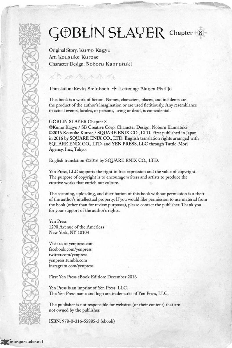 GOBLIN SLAYER Chapter 8 - Page 33