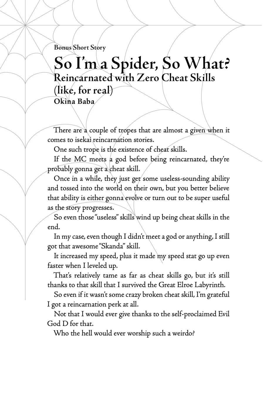 Kumo Desu Ga, Nani Ka? Chapter 72.6 - Page 1