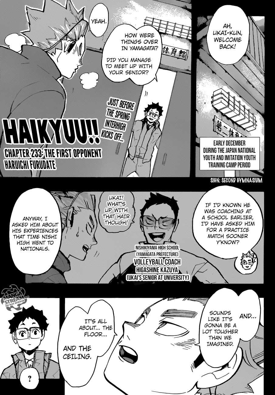 Haikyuu!! Chapter 233 - Page 1