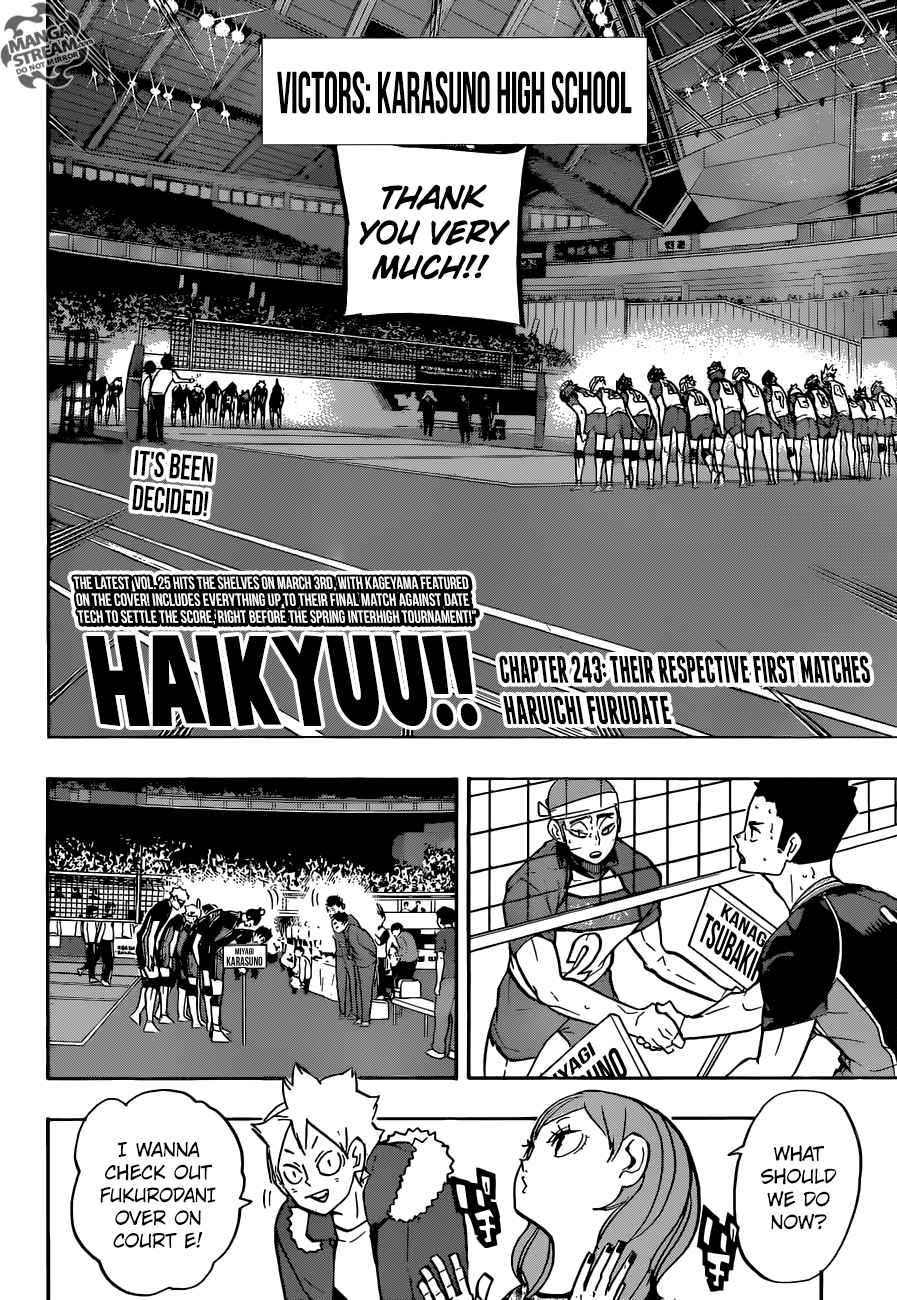 Haikyuu!! Chapter 243 - Page 2