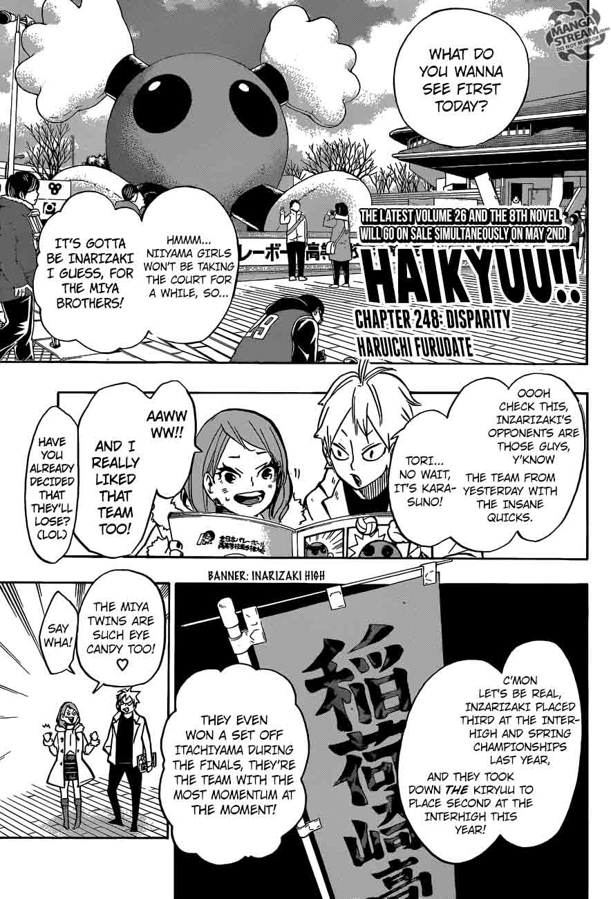 Haikyuu!! Chapter 248 - Page 1