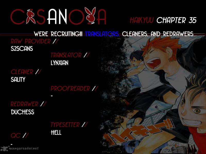 Haikyuu!! Chapter 35 - Page 1