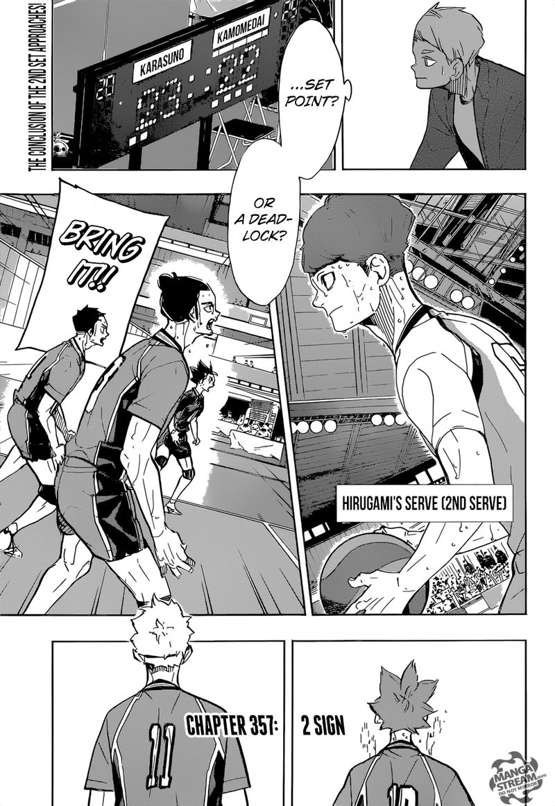 Haikyuu!! Chapter 357 - Page 2