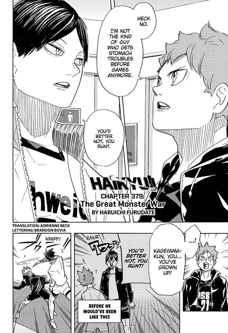 Haikyuu!! Chapter 379 - Page 2
