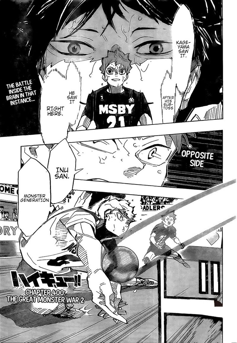 Haikyuu!! Chapter 400 - Page 1
