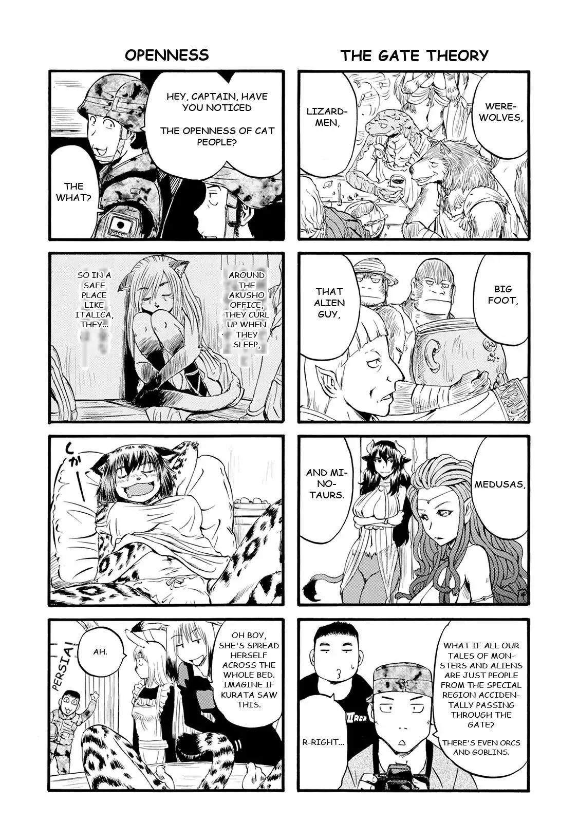 Gate – Jietai Kare No Chi Nite, Kaku Tatakeri Chapter 67.5 - Page 4