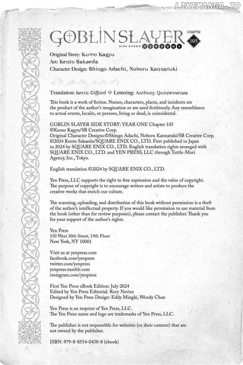 GOBLIN SLAYER: SIDE STORY YEAR ONE Chapter 105 - Page 31