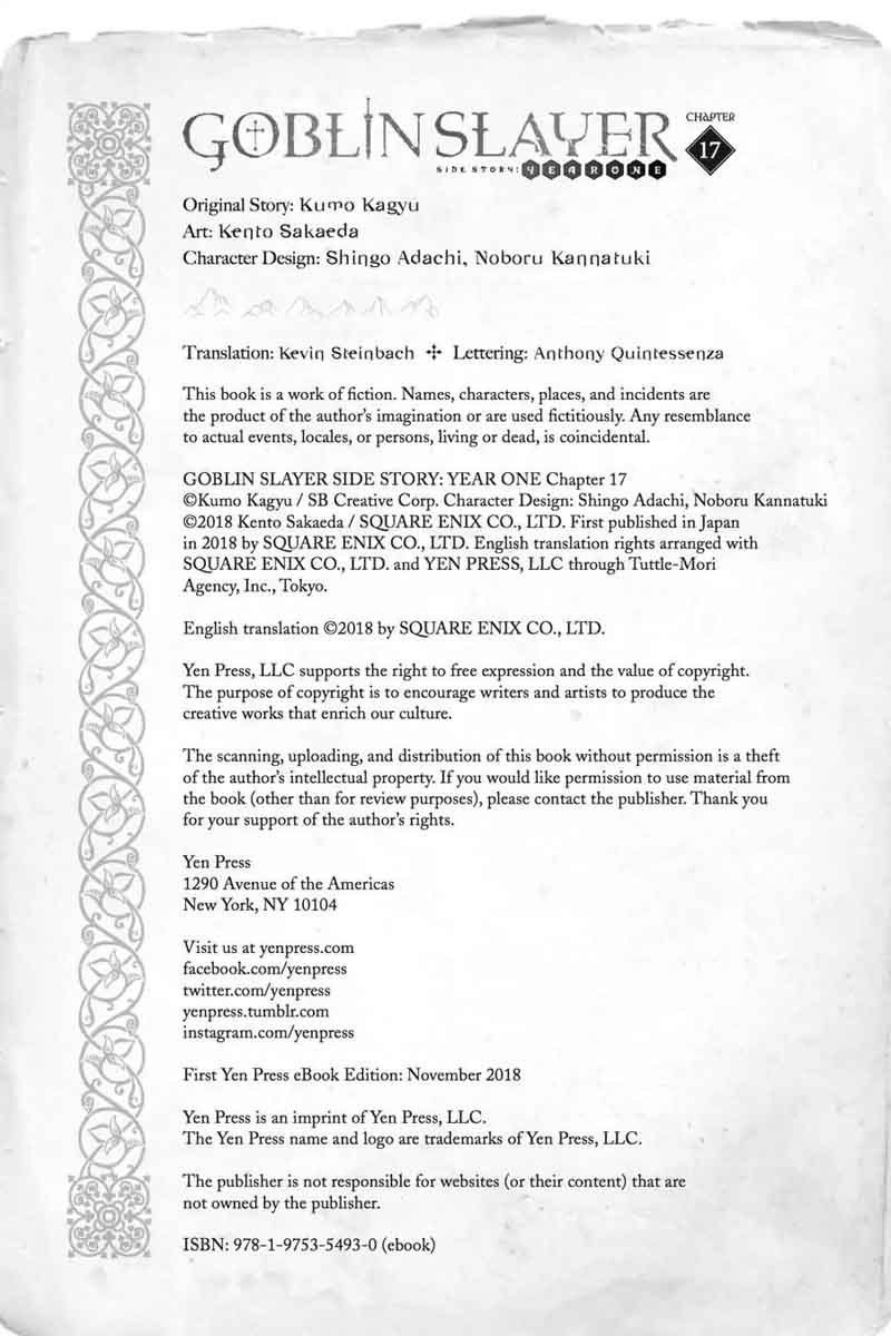 GOBLIN SLAYER: SIDE STORY YEAR ONE Chapter 17 - Page 14
