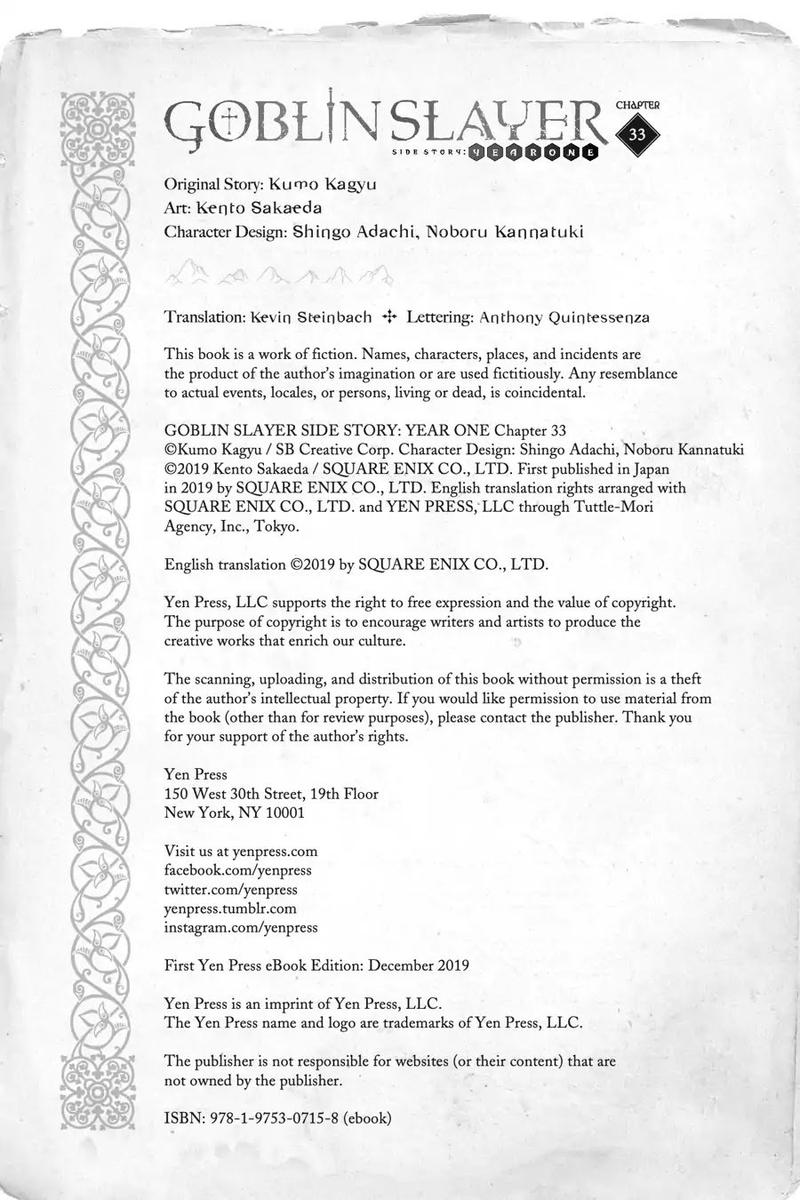 GOBLIN SLAYER: SIDE STORY YEAR ONE Chapter 33 - Page 30