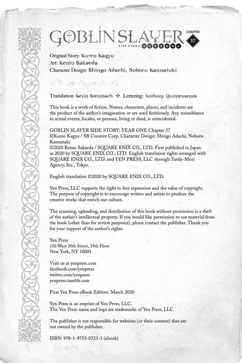GOBLIN SLAYER: SIDE STORY YEAR ONE Chapter 37 - Page 25