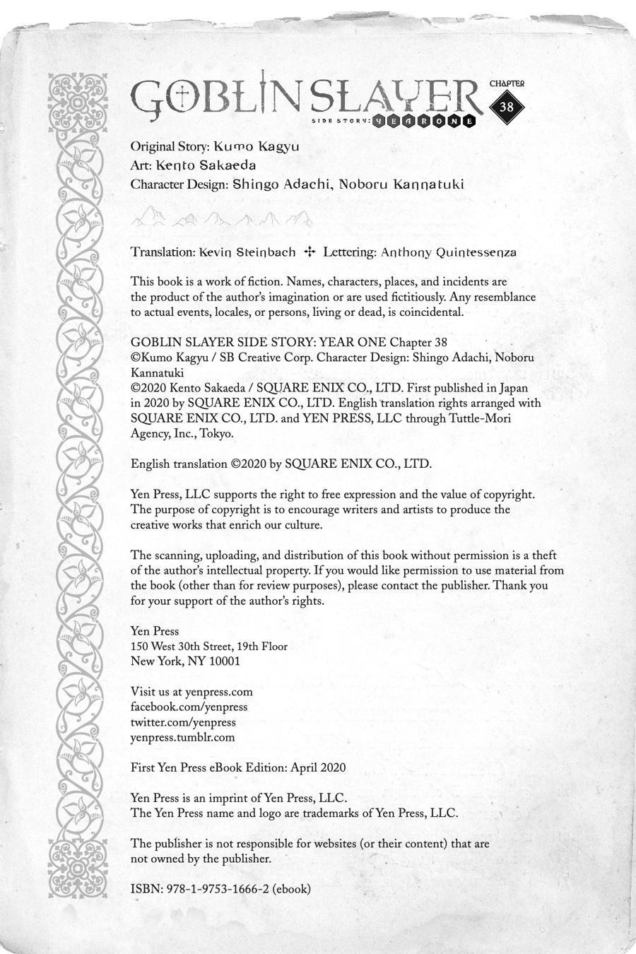 GOBLIN SLAYER: SIDE STORY YEAR ONE Chapter 38 - Page 25