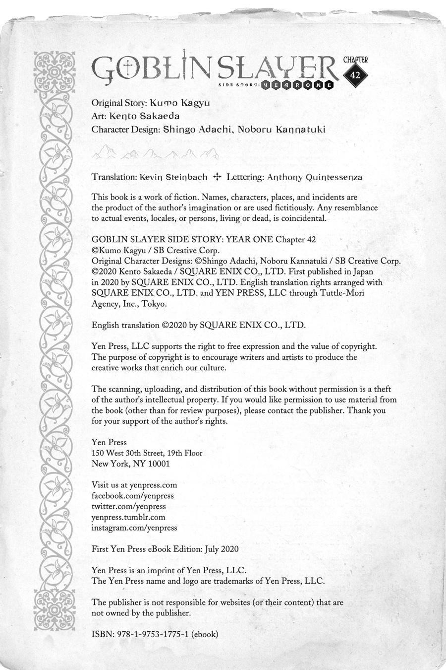 GOBLIN SLAYER: SIDE STORY YEAR ONE Chapter 42 - Page 29