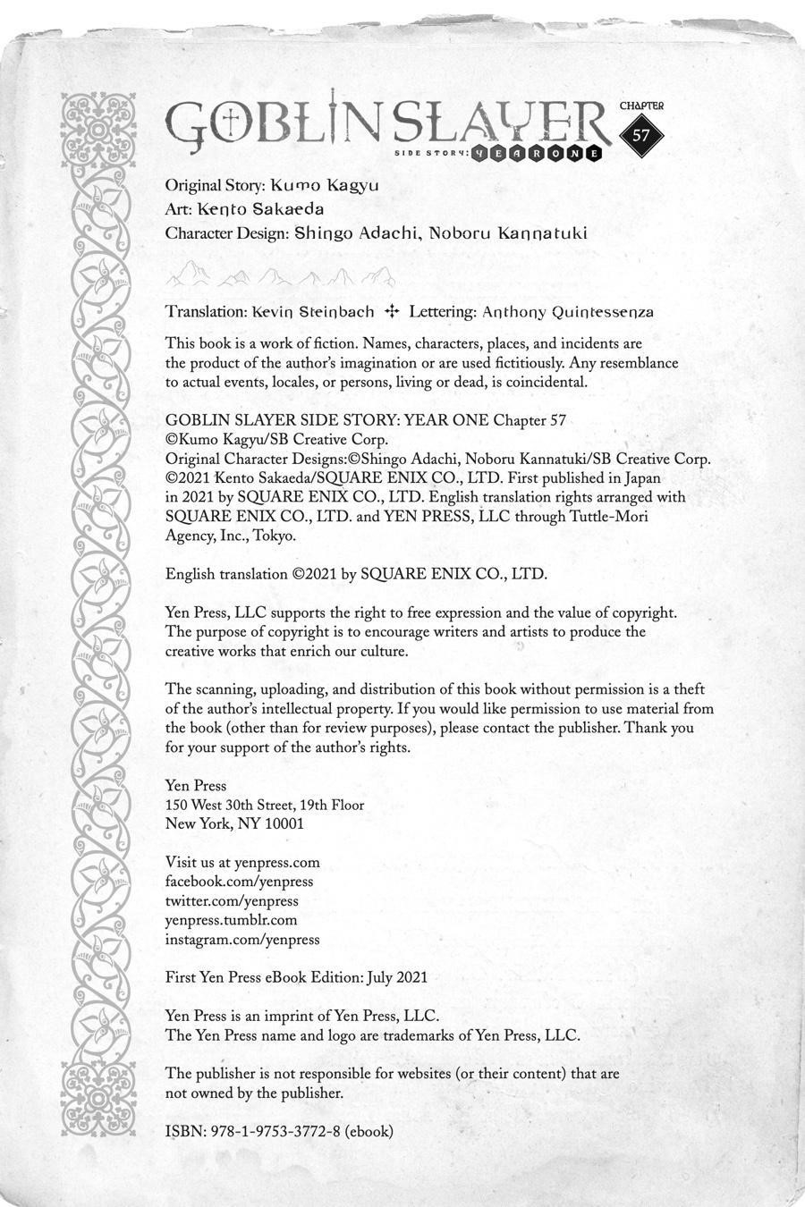 GOBLIN SLAYER: SIDE STORY YEAR ONE Chapter 57 - Page 22