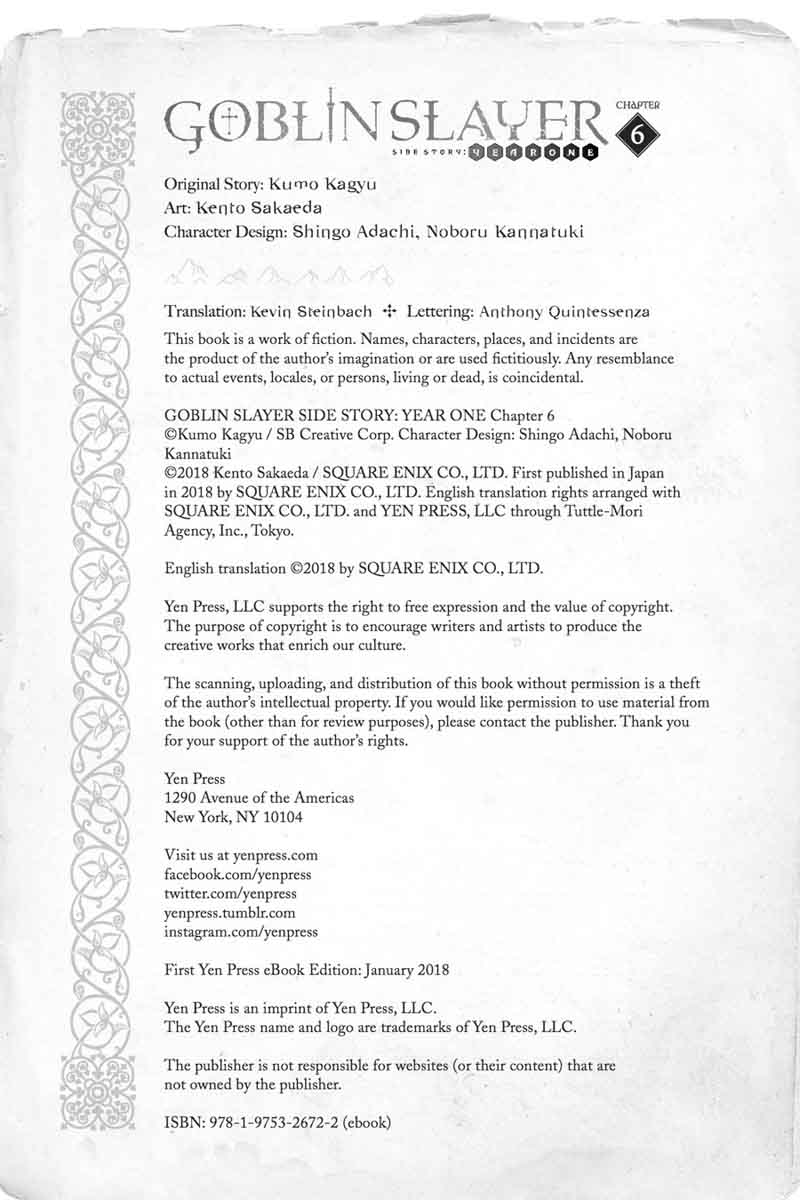 GOBLIN SLAYER: SIDE STORY YEAR ONE Chapter 6 - Page 25