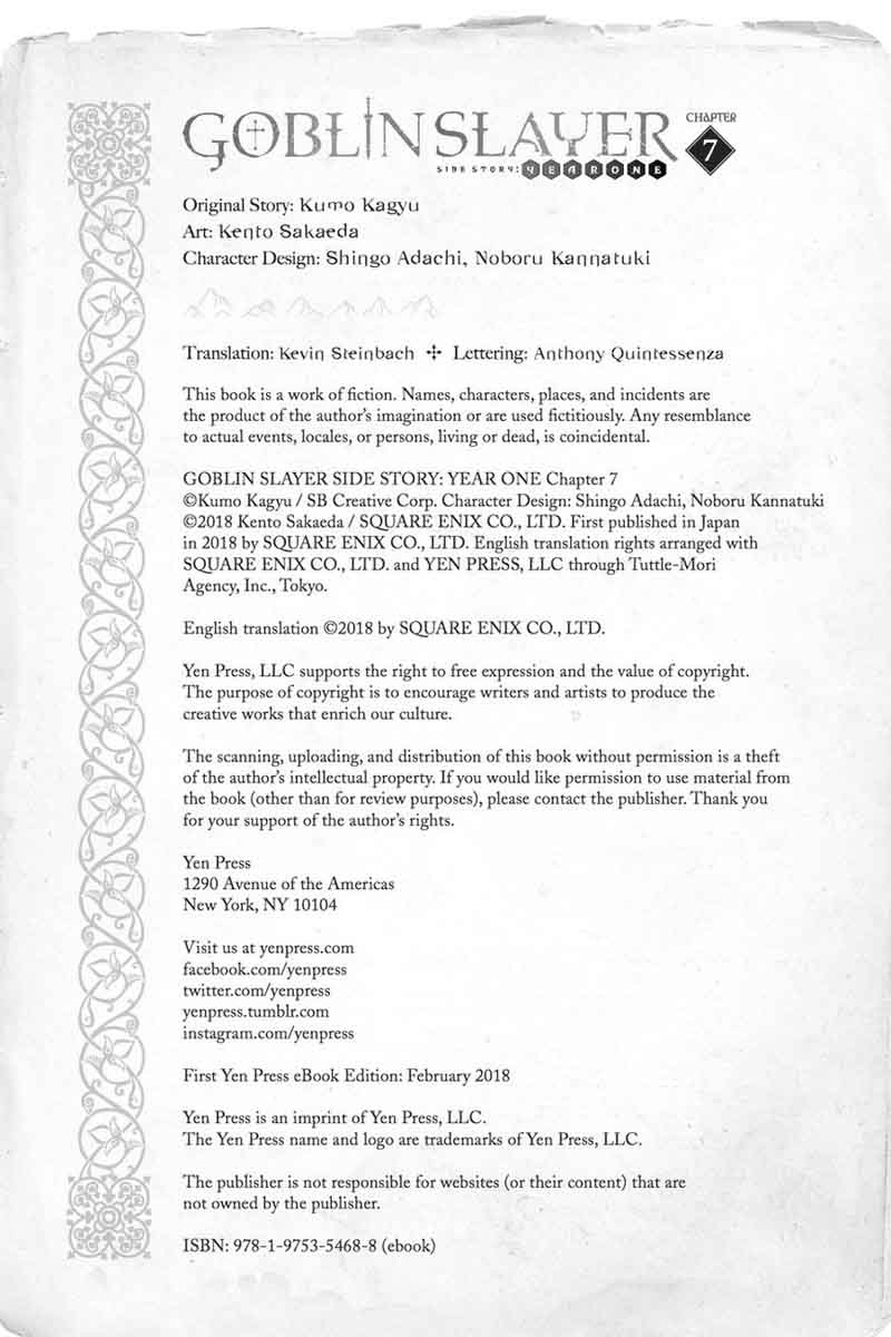 GOBLIN SLAYER: SIDE STORY YEAR ONE Chapter 7 - Page 38