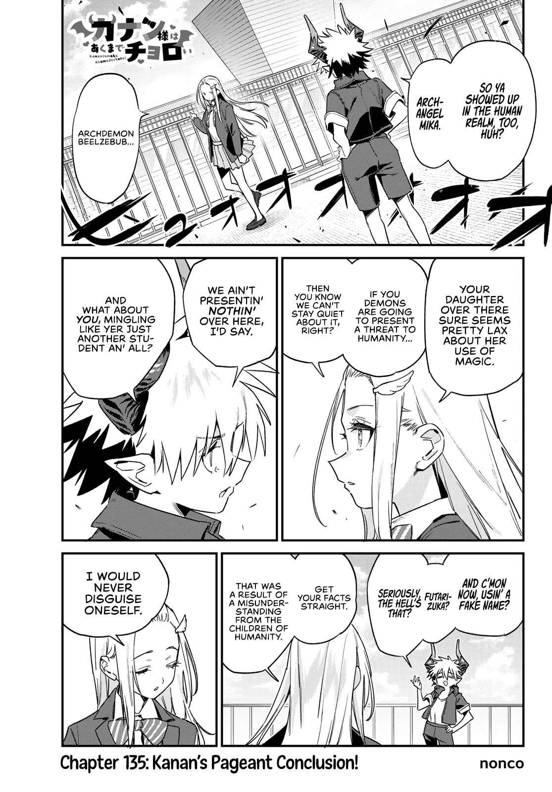 Kanan-sama wa Akumade Choroi Chapter 135 - Page 1