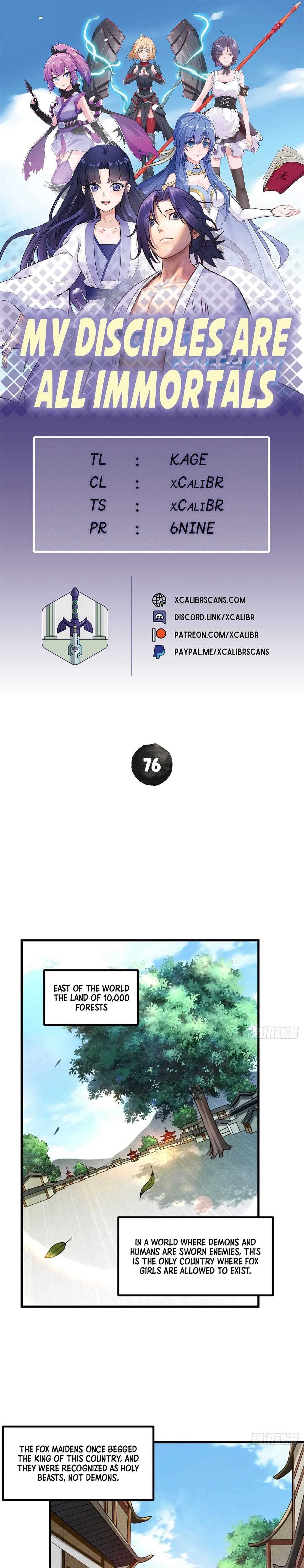 My Disciples Are Super Gods Chapter 76 - Page 1