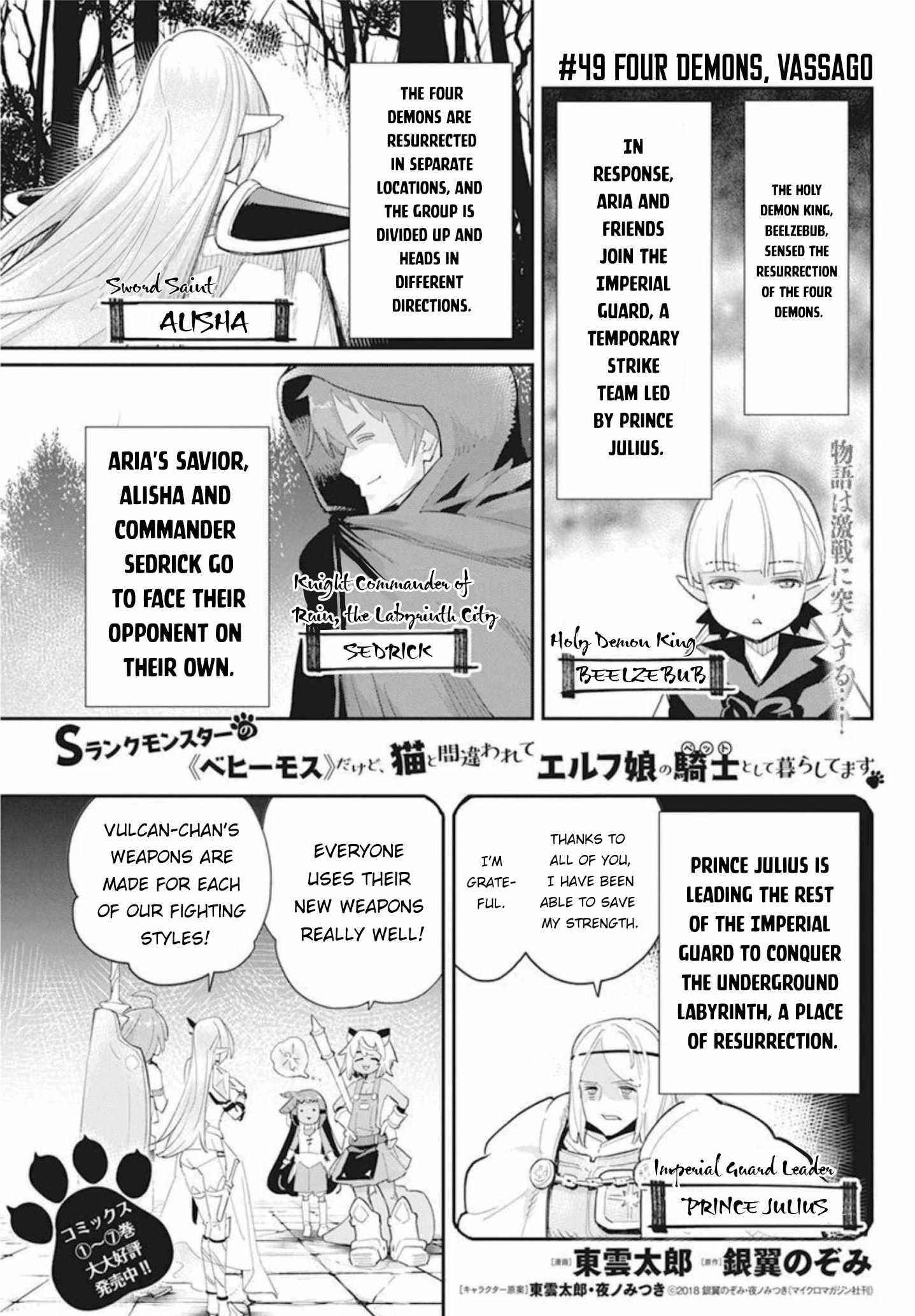 I Am Behemoth Of The S Rank Monster But I Am Mistaken As A Cat And I Live As A Pet Of Elf Girl Chapter 49 - Page 1