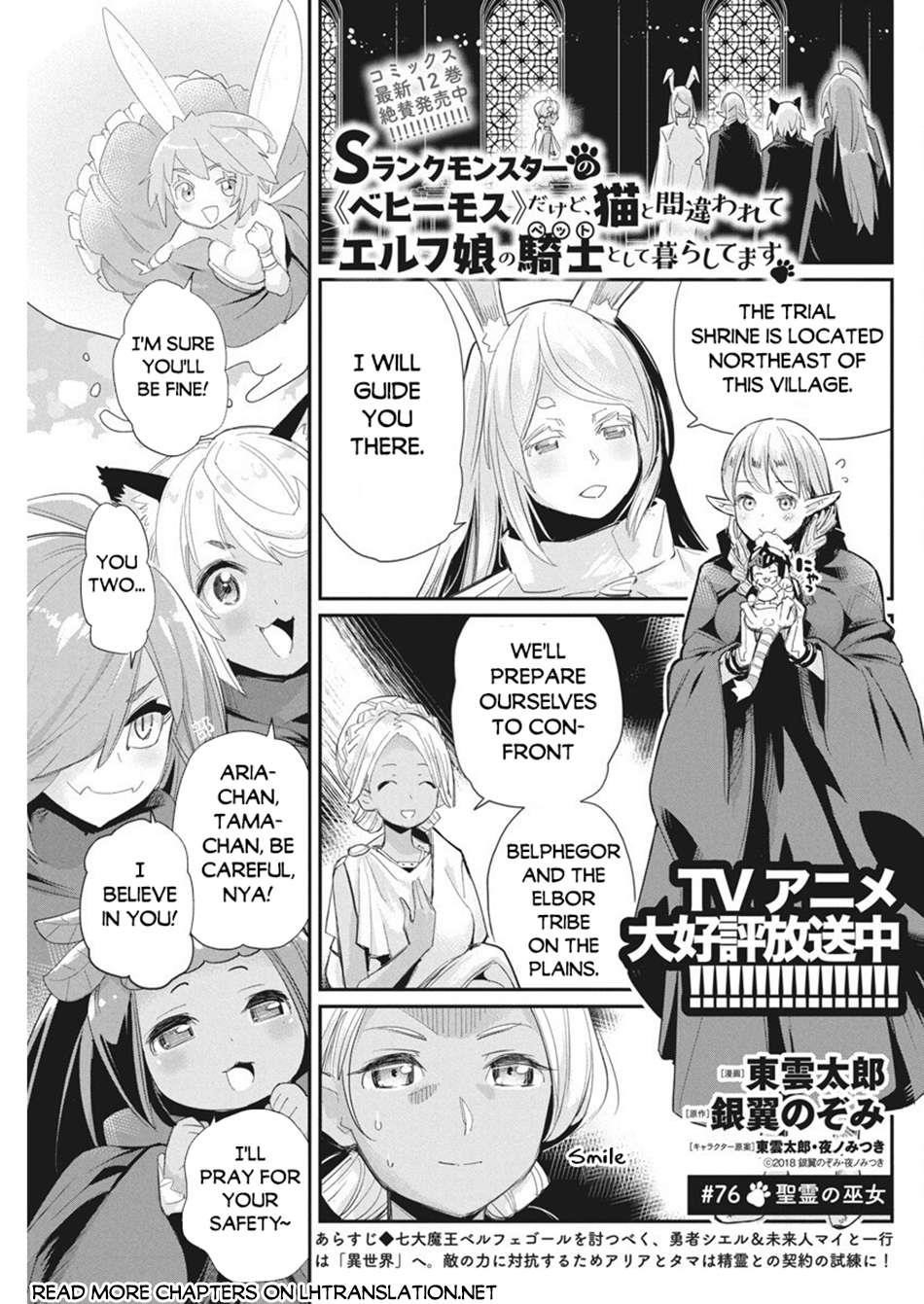 I Am Behemoth Of The S Rank Monster But I Am Mistaken As A Cat And I Live As A Pet Of Elf Girl Chapter 76 - Page 1