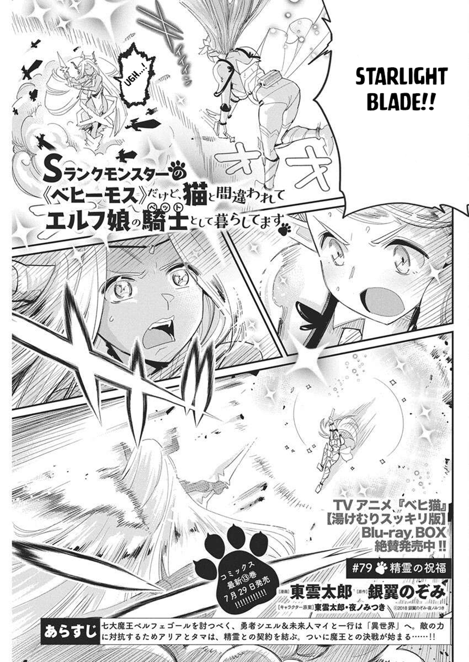 I Am Behemoth Of The S Rank Monster But I Am Mistaken As A Cat And I Live As A Pet Of Elf Girl Chapter 79 - Page 1