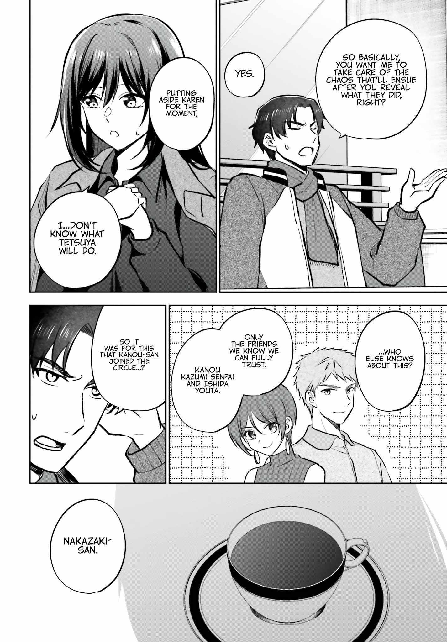 My Girlfriend Cheated on Me With a Senior, so I’m Cheating on Her With His Girlfriend Chapter 14 - Page 12