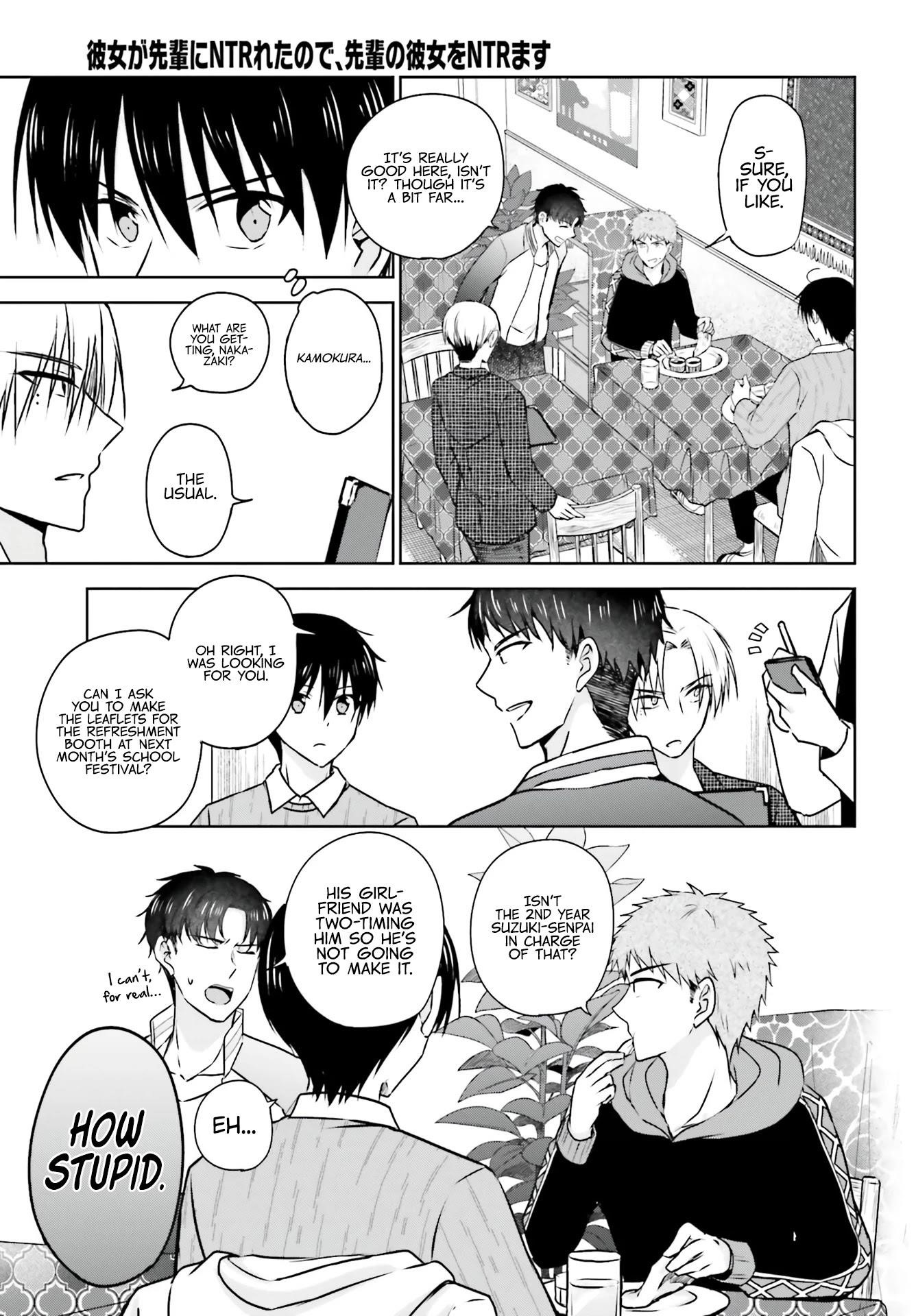 My Girlfriend Cheated on Me With a Senior, so I’m Cheating on Her With His Girlfriend Chapter 4 - Page 7