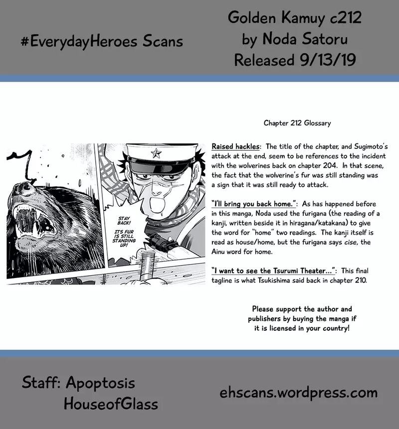 Golden Kamui Chapter 212 - Page 20