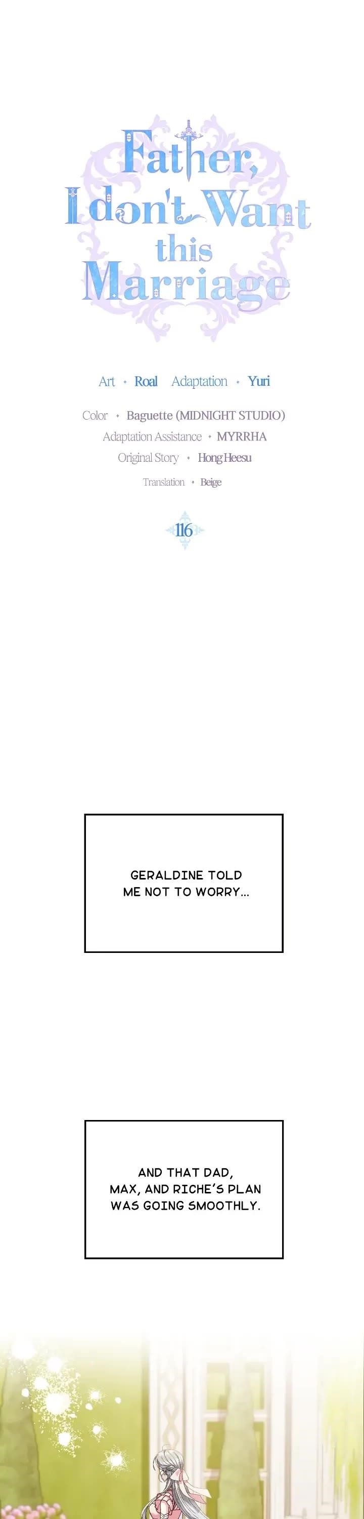 Father, I Don’t Want to Get Married! Chapter 116 - Page 1