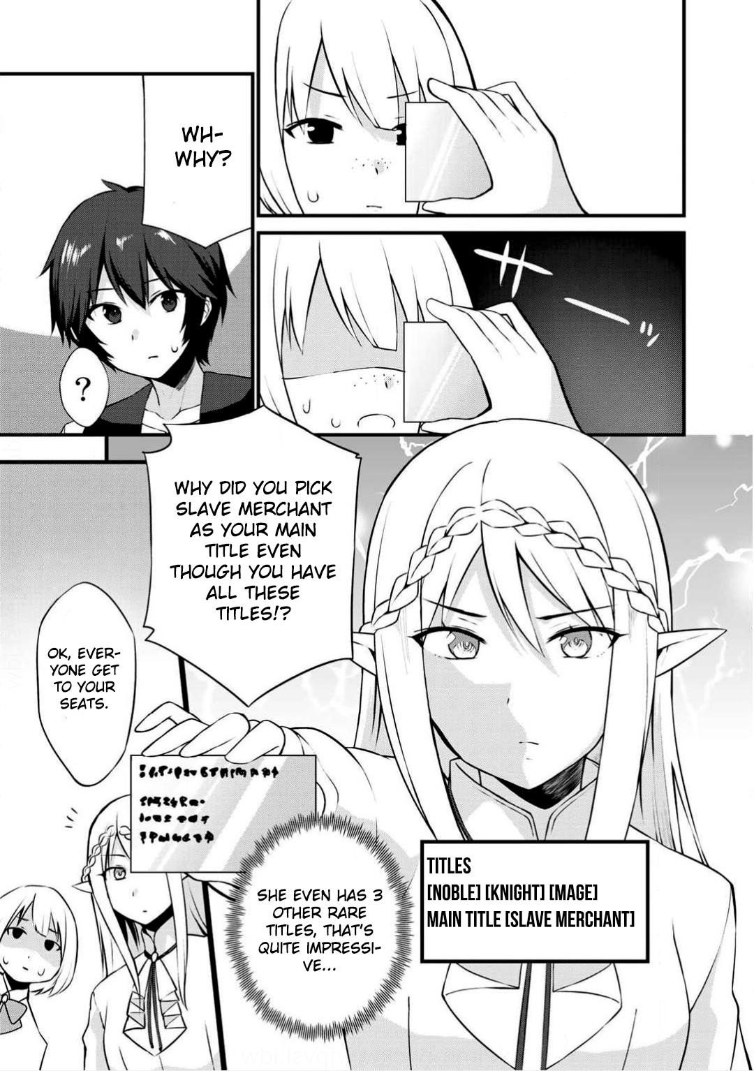 Is The Only Option a Slave Merchant? ~ Harem? What is that, Is it tasty? ~ Chapter 2 - Page 6