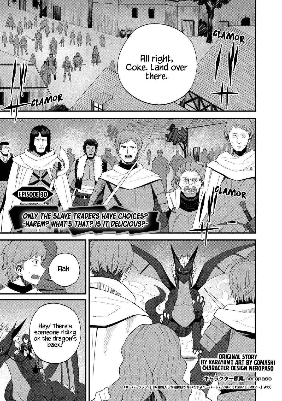 Is The Only Option a Slave Merchant? ~ Harem? What is that, Is it tasty? ~ Chapter 30 - Page 1