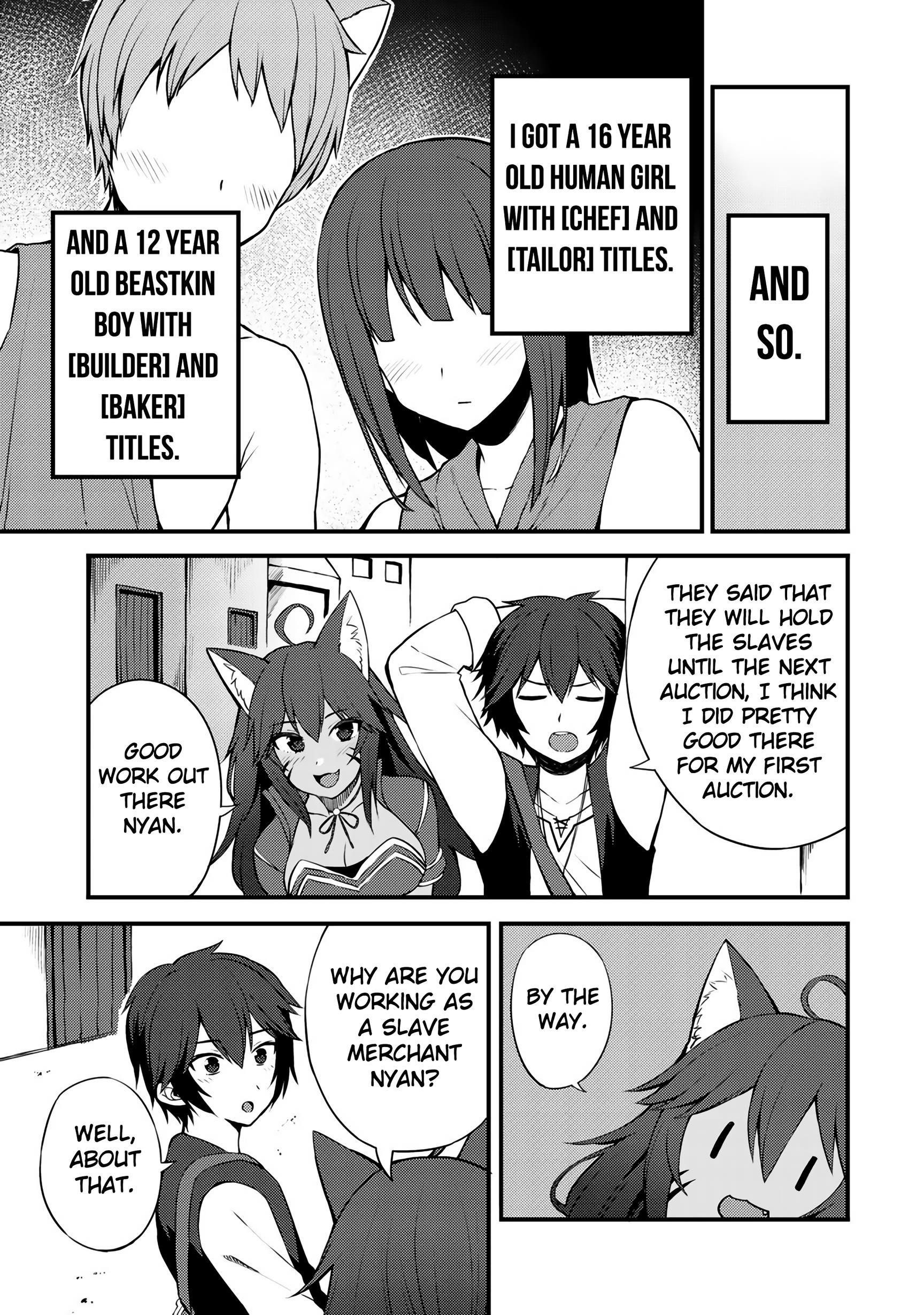 Is The Only Option a Slave Merchant? ~ Harem? What is that, Is it tasty? ~ Chapter 7 - Page 21