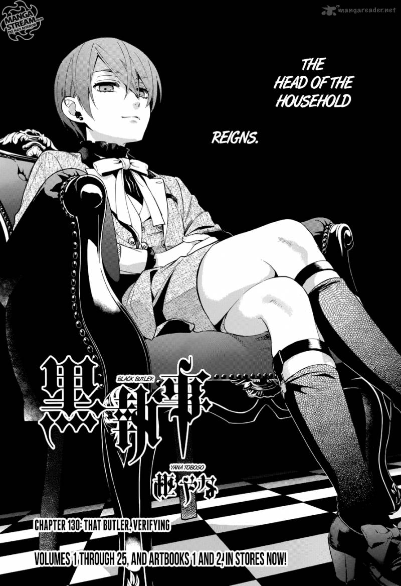 Kuroshitsuji Chapter 130 - Page 1