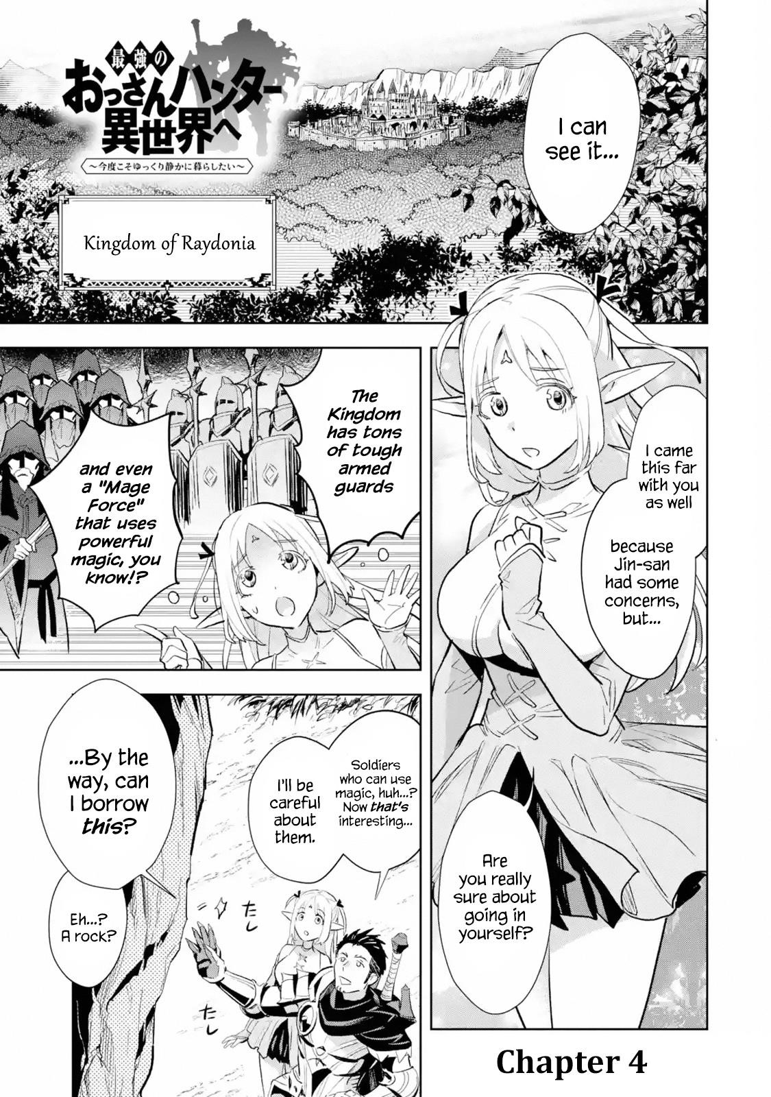 The Ultimate Middle-Aged Hunter Travels To Another World ~This Time, He Wants To Live A Slow And Peaceful Life~ Chapter 4.1 - Page 1