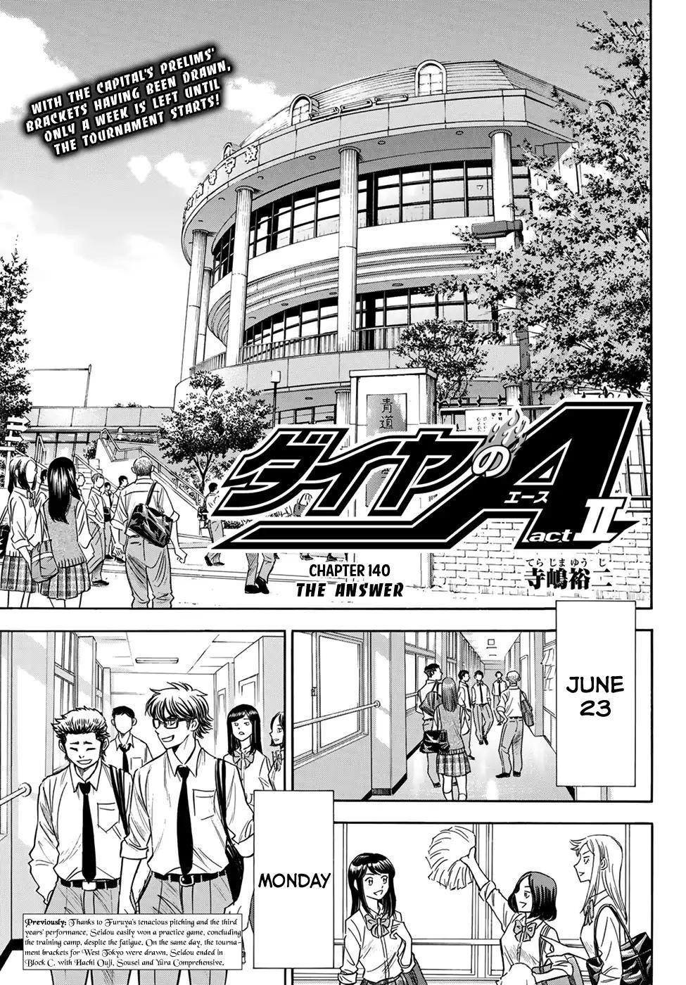 Daiya no A – Act II Chapter 140 - Page 1