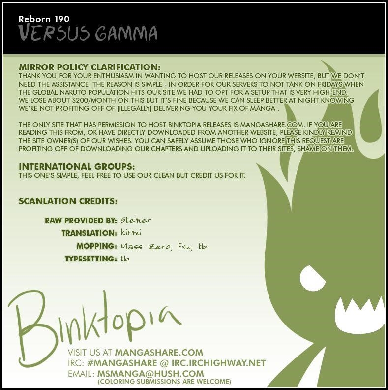 Hitman Reborn Chapter 190 - Page 18