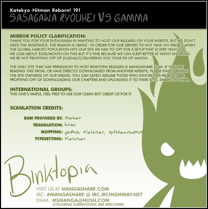 Hitman Reborn Chapter 191 - Page 18