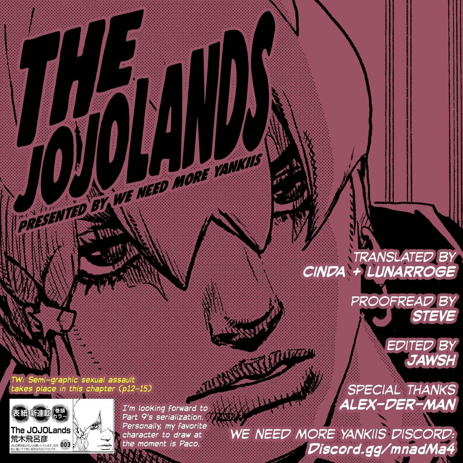 Jojo’s Bizarre Adventure Part 9 – The Jojolands Chapter 1 - Page 63